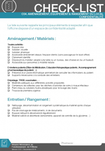 Aménagement et rangement du local de confidentialité